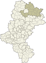 Lage des Powiat Częstochowski
