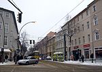Blick in die Langhansstraße von der Kreuzung Gustav-Adolf-Straße