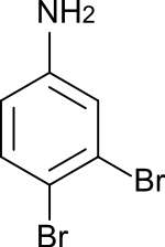 Strukturformel von 3,4-Dibromanilin