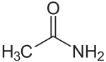 Strukturformel von Acetamid