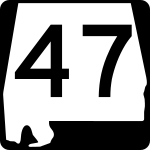 Straßenschild der Alabama State Route 47