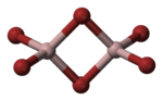 Struktur des Aluminiumbromid-Dimers