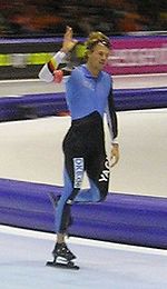 Anton Hahn im November 2006 beim Weltcup in Heerenveen