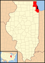 Karte Erzbistum Chicago