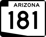 Straßenschild der Arizona State Route 181