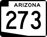 Straßenschild der Arizona State Route 273