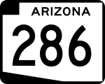 Straßenschild der Arizona State Route 286