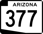Straßenschild der Arizona State Route 377