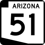 Straßenschild der Arizona State Route 51