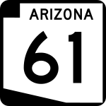 Straßenschild der Arizona State Route 61