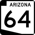 Straßenschild der Arizona State Route 64