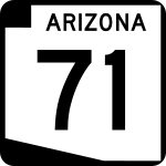 Straßenschild der Arizona State Route 71