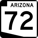 Straßenschild der Arizona State Route 72