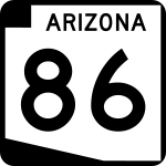 Straßenschild der Arizona State Route 86