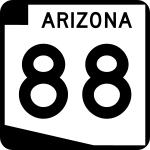 Straßenschild der Arizona State Route 88