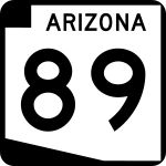 Straßenschild der Arizona State Route 89
