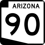 Straßenschild der Arizona State Route 90