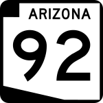 Straßenschild der Arizona State Route 92