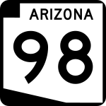 Straßenschild der Arizona State Route 98