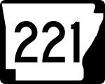 Straßenschild der Arkansas State Route 221