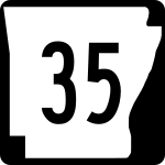 Straßenschild der Arkansas State Route 35
