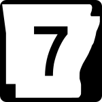 Straßenschild der Arkansas State Route 7