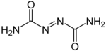 Strukturformel von Azodicarboxamid