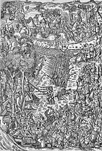 Schlacht bei Fornovo, zeitgenössische Darstellung, 15./16. Jahrhundert