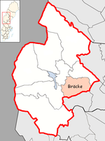 Lage der Gemeinde Bräcke