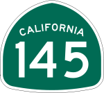 Straßenschild der California State Route 145