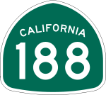 Straßenschild der California State Route 188