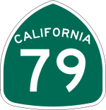 Straßenschild der California State Route 79