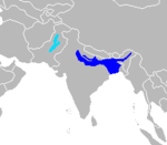 Cetacea range map Indus and Ganges River Dolphin 2.png