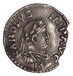 Bildnis Karls des Großen auf einem Denarius