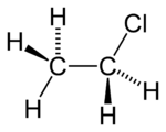 Struktur von Chlorethan