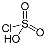 Strukturformel von Chlorsulfonsäure