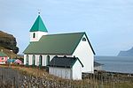 Church of Gjógv, Faroe Islands.JPG