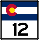 Straßenschild der Colorado State Route 12