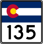 Straßenschild der Colorado State Route 135