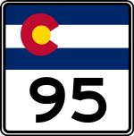 Straßenschild der Colorado State Route 95
