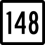 Straßenschild der Connecticut State Route 148