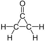 Strukturformel von Cyclopropanon