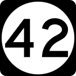 Straßenschild der Delaware State Route 42