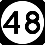 Straßenschild der Delaware State Route 48