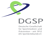 Deutsche Gesellschaft für Sportmedizin und Prävention logo.svg