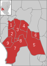 Dschanub Darfur district map overview.svg