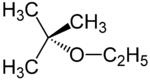 Strukturformel von Ethyl-tert-butylether
