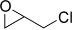 Strukturformel von Epichlorhydrin