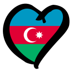 Flagge Aserbaidschans