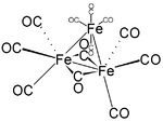 Struktur von Trieisendodecacarbonyl